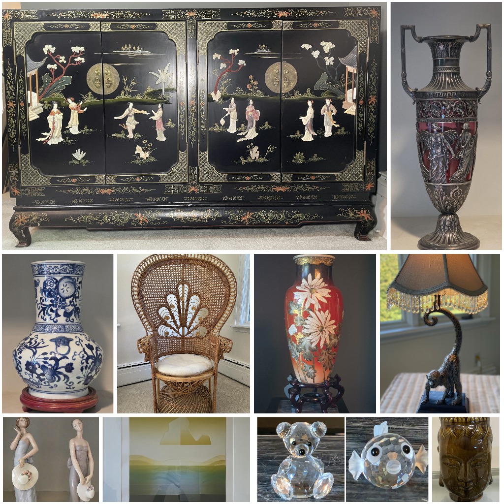 Postmodern, Hollywood Regency & Global Dcor Estate Auction  Furniture, Lladr, Lalique, Waterford, Fine Art & Collectibles
