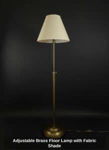Adjustable-Brass-Floor-Lamp-with-Fabric-Shade-third-image-1