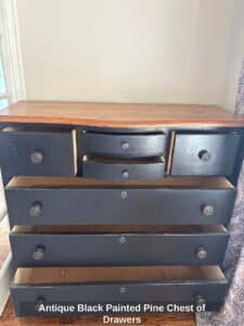 Antique-Black-Painted-Pine-Chest-of-Drawers-second-image