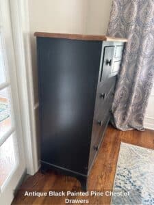 Antique-Black-Painted-Pine-Chest-of-Drawers-third-image
