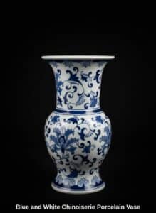 Blue-and-White-Chinoiserie-Porcelain-Vase-1