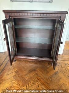 Dark-Wood-Curio-Cabinet-with-Glass-Doors-second-image