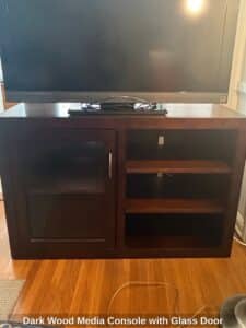Dark-Wood-Media-Console-with-Glass-Door-1