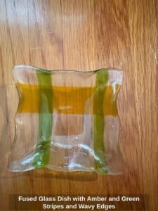 Fused-Glass-Dish-with-Amber-and-Green-Stripes-and-Wavy-Edges-1