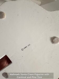 Hallmark-Santa-Claus-Figurine-with-Cardinal-and-Pine-Tree-second-image-1