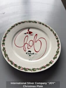 International-Silver-Company-JOY-Christmas-Plate