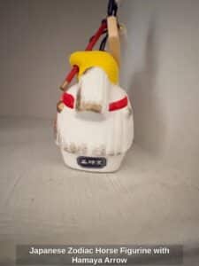 Japanese-Zodiac-Horse-Figurine-with-Hamaya-Arrow-second-image-1