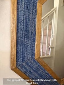Octagonal-Woven-Grasscloth-Mirror-with-Gold-Trim-third-image-1