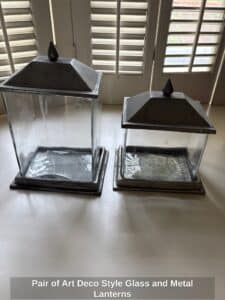 Pair-of-Art-Deco-Style-Glass-and-Metal-Lanterns