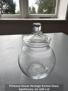 Princess-House-Heritage-Etched-Glass-Apothecary-Jar-with-Lid-second-image