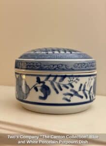 Twos-Company-The-Canton-Collection-Blue-and-White-Porcelain-Potpourri-Dish-third-image-1