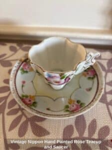 Vintage-Nippon-Hand-Painted-Rose-Teacup-and-Saucer