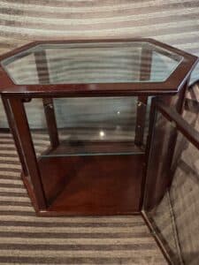 Bombay-Company-Mahogany-Hexagonal-Curio-Cabinet-1