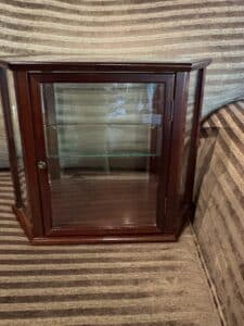 Bombay-Company-Mahogany-Hexagonal-Curio-Cabinet-second-image-1