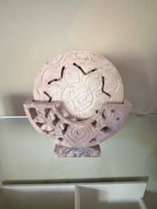 Carved-Soapstone-Coaster-Set-with-Holder-Floral-and-Leaf-Motif-1