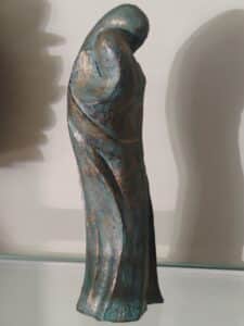 Figurative-Sculpture-with-Patina-Finish-Embrace-1