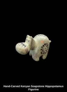 Hand-Carved-Kenyan-Soapstone-Hippopotamus-Figurine