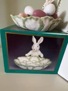 Hand-Painted-Ceramic-Bunny-Cookie-Dish-with-Eggs-second-image