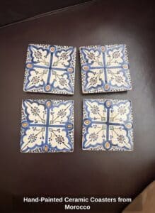 Hand-Painted-Ceramic-Coasters-from-Morocco