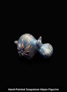 Hand-Painted-Soapstone-Hippo-Figurine-second-image