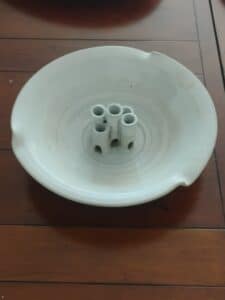 Japanese-Ikebana-Flower-Frog-Bowl
