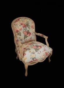 Louis-XV-Style-Floral-Accent-Chair
