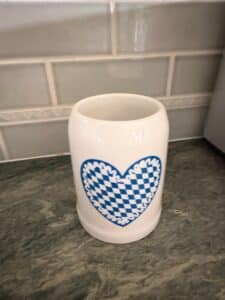 OBACHT-Heimat-Blue-Gingham-Heart-Ceramic-Mug
