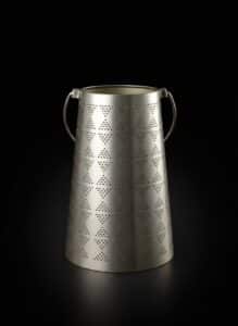 Perforated-Metal-Lantern-or-Vase-Holder