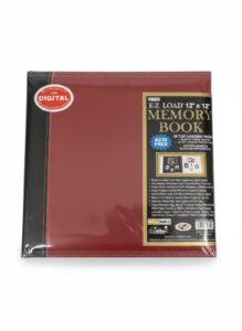 Pioneer-EZ-Load-x-Burgundy-Memory-Book-Scrapbook