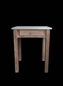 Rustic-Farmhouse-Side-Table-with-Metal-Top