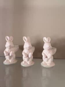 Set-of-Ceramic-Bunny-Planters-or-Trays-with-Basket