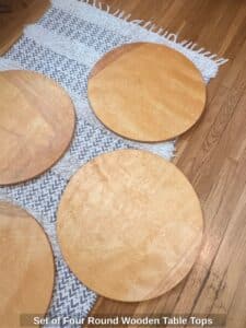 Set-of-Four-Round-Wooden-Table-Tops-second-image