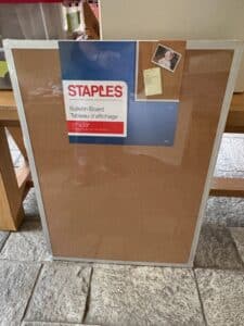 Staples-Durable-Cork-Bulletin-Board-Silver-Frame-x
