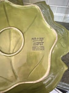 Tabletops-Unlimited-Nature-Collection-Hand-Painted-Leaf-Shaped-Serving-Dish-second-image