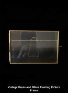 Vintage-Brass-and-Glass-Floating-Picture-Frame