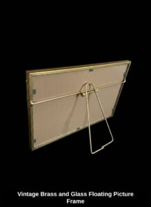 Vintage-Brass-and-Glass-Floating-Picture-Frame-second-image