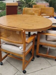 Vintage-Dining-Set-with-Cane-Back-Chairs