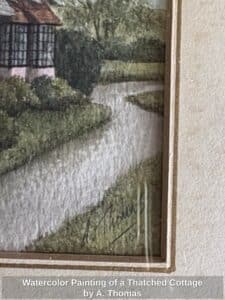 Watercolor-Painting-of-a-Thatched-Cottage-by-A.-Thomas-second-image