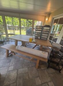 Wooden-Dining-Table-and-Bench-Set