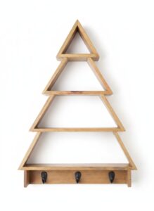 Wooden-Tiered-Christmas-Tree-Shelf-with-Hooks