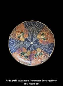 Arita-yaki-Japanese-Porcelain-Serving-Bowl-and-Plate-Set-third-image-1