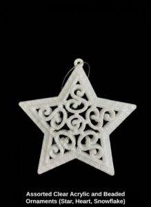 Assorted-Clear-Acrylic-and-Beaded-Ornaments-Star-Heart-Snowflake-fifth-image-1