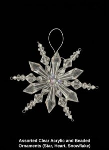 Assorted-Clear-Acrylic-and-Beaded-Ornaments-Star-Heart-Snowflake-fourth-image-1