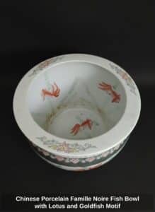 Chinese-Porcelain-Famille-Noire-Fish-Bowl-with-Lotus-and-Goldfish-Motif-second-image
