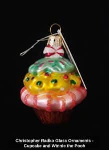 Christopher-Radko-Glass-Ornaments-Cupcake-and-Winnie-the-Pooh
