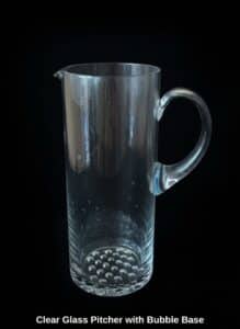 Clear-Glass-Pitcher-with-Bubble-Base