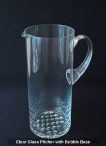 Clear-Glass-Pitcher-with-Bubble-Base-second-image