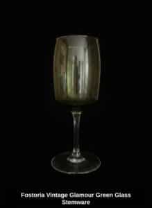 Fostoria-Vintage-Glamour-Green-Glass-Stemware