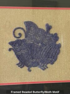 Framed-Beaded-Butterfly-or-Moth-Motif-third-image
