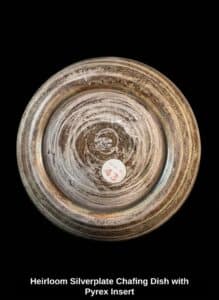 Heirloom-Silverplate-Chafing-Dish-with-Pyrex-Insert-third-image